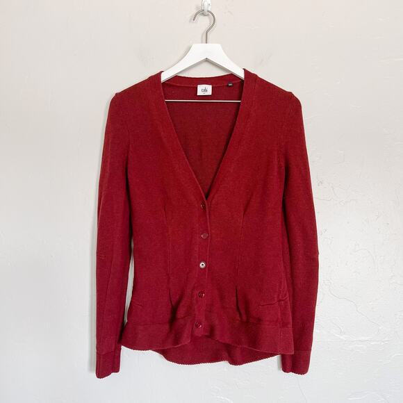 CAbi 3529 Burgundy Catch Cardigan Extra Small - Picture 5 of 5